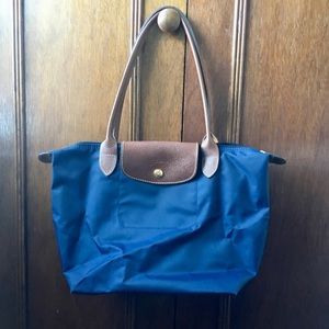 Longchamp Medium Tote — Navy